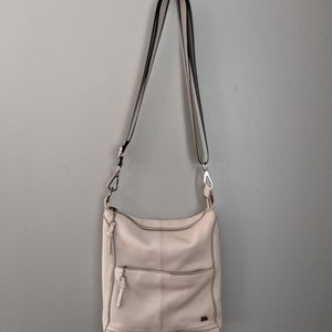 The Sake ivory leather crossbody bag